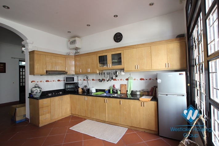 Cosy house with yard available for rent in To Ngoc Van street, Tay Ho, Hanoi- fully furnished.